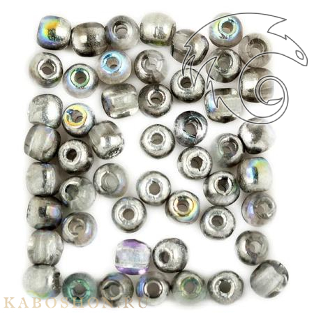 Glass Pressed Beads 2 мм Crystal Silver Rainbow GPB-2-00030-98530