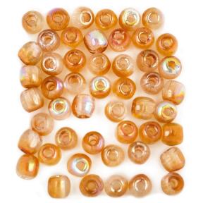 Glass Pressed Beads 2 мм Crystal Orange Rainbow