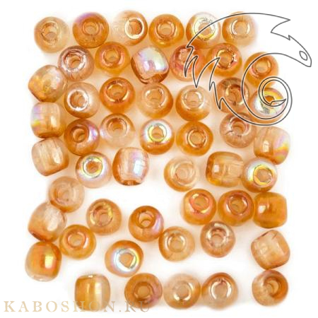 Glass Pressed Beads 2 мм Crystal Orange Rainbow GPB-2-00030-98535