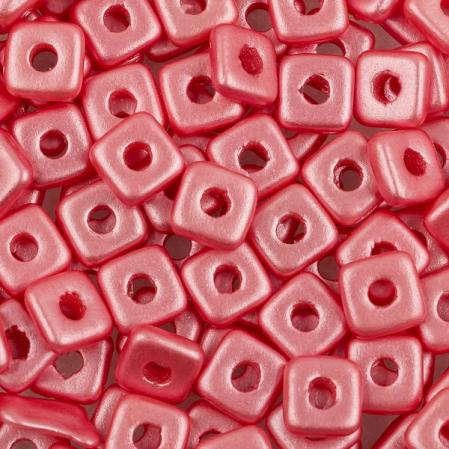 Quad Bead 4 мм Alabaster Pastel Light Coral