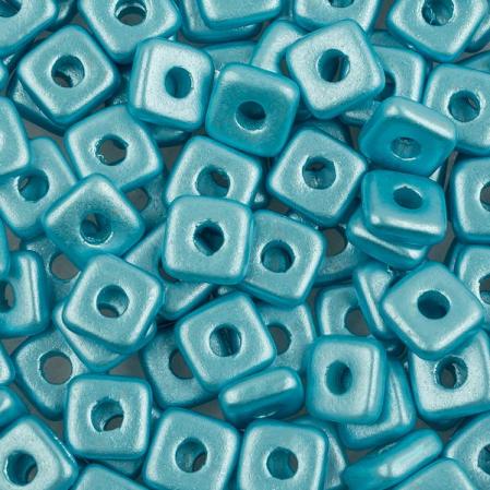 Quad Bead 4 мм Alabaster Pastel Aqua