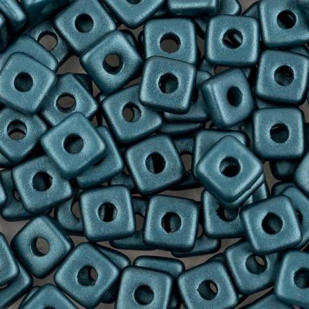 Quad Bead 4 мм Alabaster Pastel Petrol