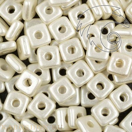 Quad Bead 4 мм Alabaster Pastel Light Cream Quad-2010-25110