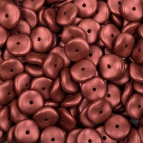 Wavelet Beads 10 мм Metallic Red