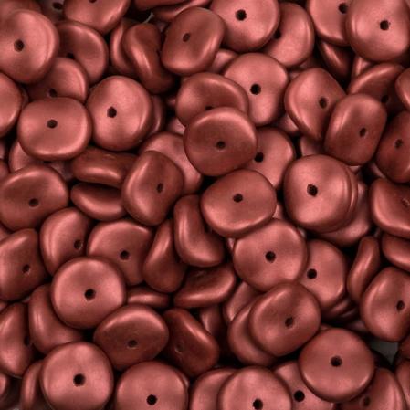 Wavelet Beads 10 мм Metallic Red