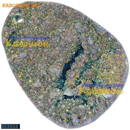 Агат гальванизированный (друза)