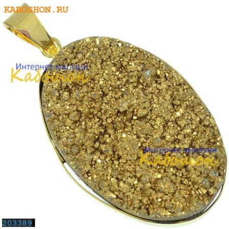 Кварц гальванизированный (друза)
