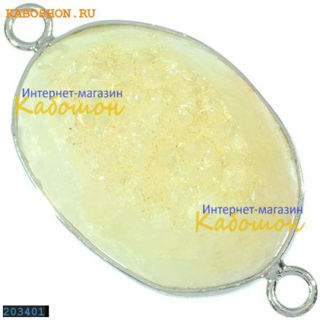 Подвеска-коннектор из тонированного кварца