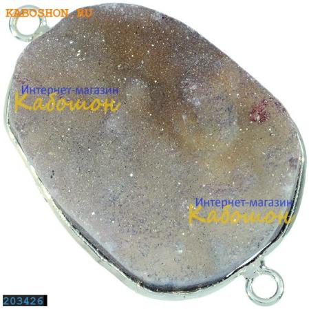 Подвеска-коннектор из тонированного кварца