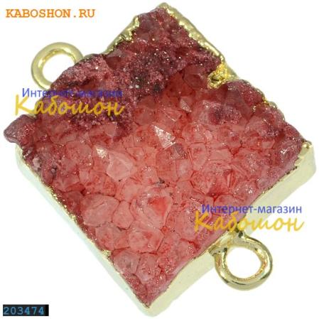 Подвеска-коннектор из тонированного кварца
