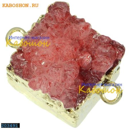 Подвеска-коннектор из тонированного кварца