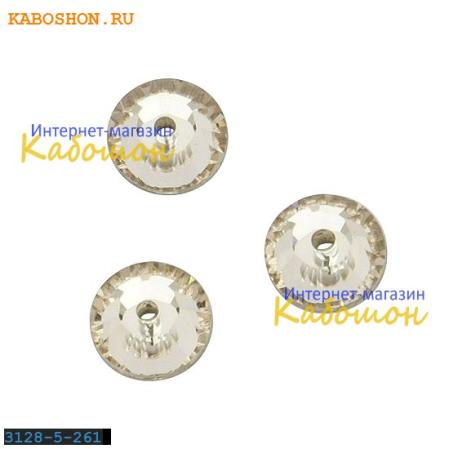 Swarovski Xilion Lochrose 5 мм Lt.Silk