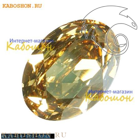 Swarovski Oval Fancy stone 14x10 мм Crystal Golden Shadow 4120-14-001-GSHA