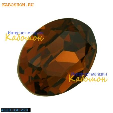 Swarovski Oval Fancy stone 14x10 мм Smoked Topaz