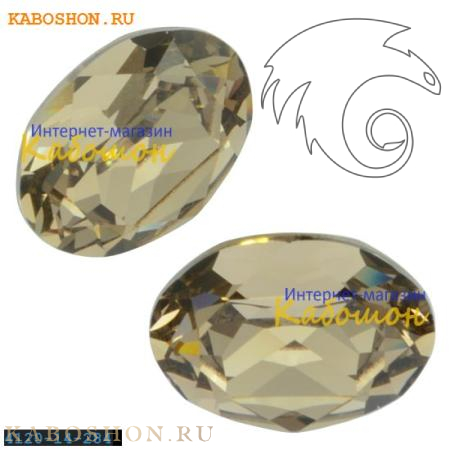 Swarovski Oval Fancy stone 14x10 мм Greige 4120-14-284