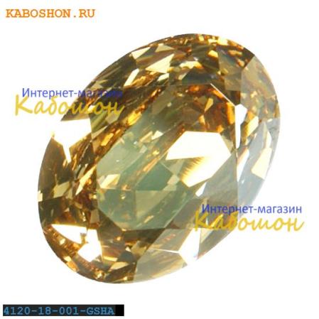 Swarovski Oval Fancy stone 18x13 мм Crystal Golden Shadow