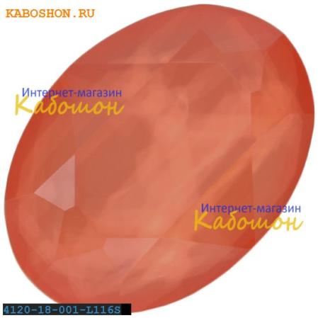 Swarovski Oval Fancy stone 18х13 мм Crystal Lt. Coral