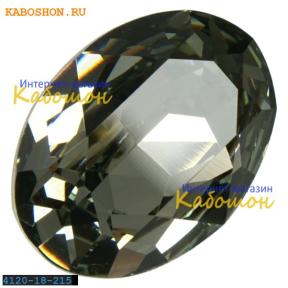 Swarovski Oval Fancy stone 18x13 мм Black Diamond