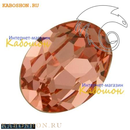 Swarovski Fancy stone 18x13 мм Rose Peach 4120-18-262