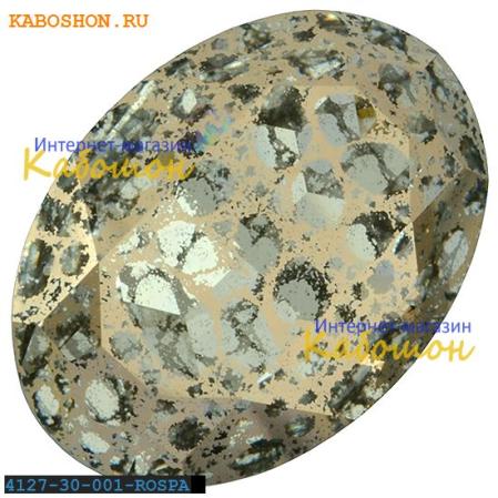 Swarovski Oval Fancy stone 30х22 мм Crystal Rose Patina