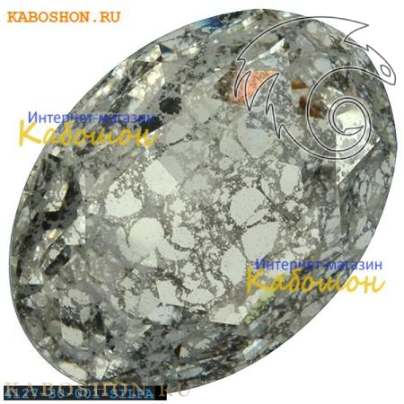 Swarovski Oval Fancy stone 30х22 мм Crystal Silver Patina 4127-30-001-SILPA