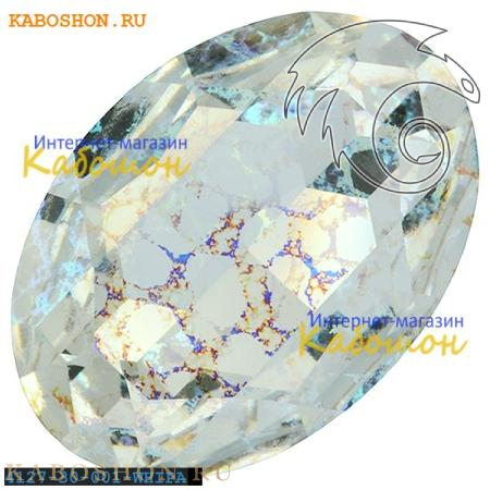 Swarovski Oval Fancy stone 30х22 мм Crystal White Patina 4127-30-001-WHIPA