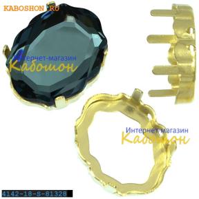 Оправа для Swarovski 4142 Baroque Mirror 18х14 мм латунь