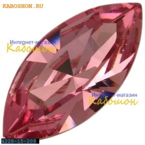 Swarovski Navette Fancy stone 15х7 мм Rose