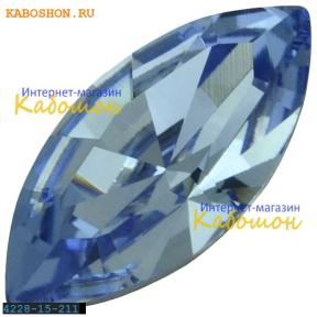 Swarovski Navette Fancy stone 15х7 мм Light Sapphire