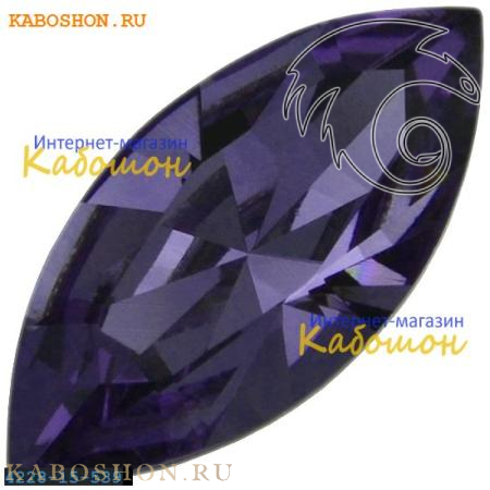 Swarovski Navette Fancy stone 15х7 мм Tanzanite 4228-15-539