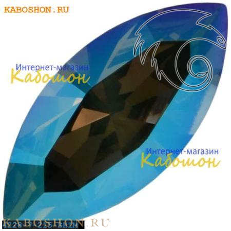 Swarovski Navette Fancy stone 15х7 мм Black Diamond Shimmer 4228-15-215-SHIM