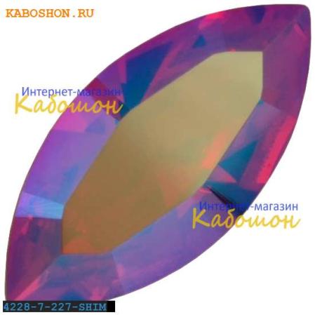 Swarovski Navette Fancy stone 15х7 мм Light Siam Shimmer