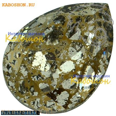 Swarovski Pear Fancy stone 14х10 мм Crystal Gold Patina 4320-14-001-GOLPA