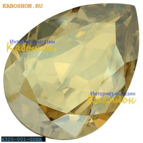 Swarovski Pear Fancy stone 14х10 мм Crystal Golden Shadow