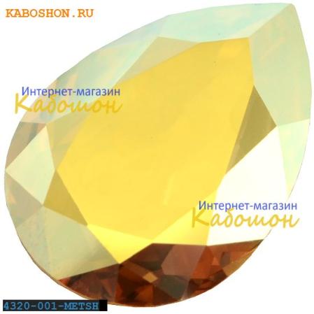 Swarovski Pear Fancy stone 18х13 мм Crystal Metallic Sunshine