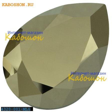 Swarovski Pear Fancy stone 14х10 мм Crystal Metallic Light Gold