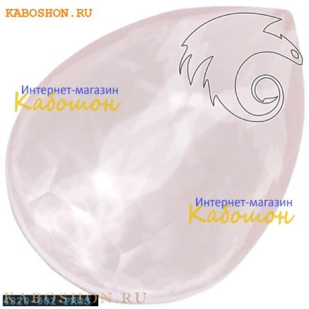 Swarovski Pear Fancy stone 18х13 мм Powder Rose 4320-18-001-PROS