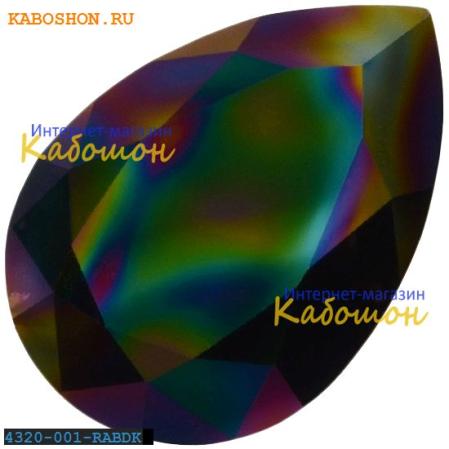 Swarovski Pear Fancy stone 18х13 мм Crystal Rainbow Dark