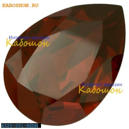 Swarovski Pear Fancy stone 18х13 мм Crystal Red Magma