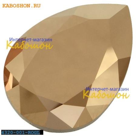 Swarovski Pear Fancy stone 18х13 мм Crystal Rose Gold