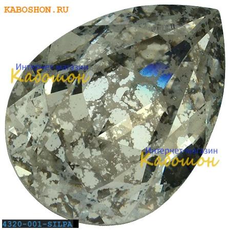 Swarovski Pear Fancy stone 18х13 мм Crystal Silver Patina