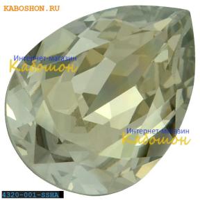 Swarovski Pear Fancy stone 14х10 мм Crystal Silver Shade