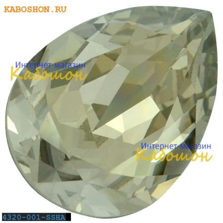 Swarovski Pear Fancy stone 18х13 мм Crystal Silver Shade