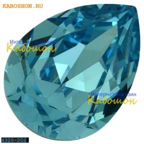 Swarovski Pear Fancy stone 14х10 мм Aquamarine