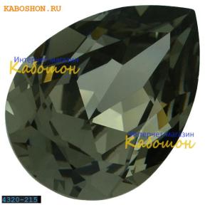 Swarovski Pear Fancy stone 14х10 мм Black Diamond