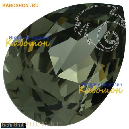 Swarovski Pear Fancy stone 18х13 мм Black Diamond 4320-18-215