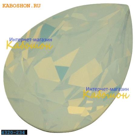 Swarovski Pear Fancy stone 18х13 мм White Opal
