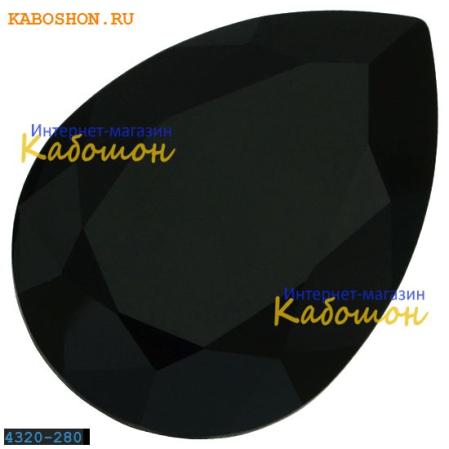 Swarovski Pear Fancy stone 18х13 мм Jet