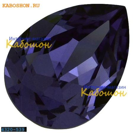 Swarovski Pear Fancy stone 14х10 мм Tanzanite