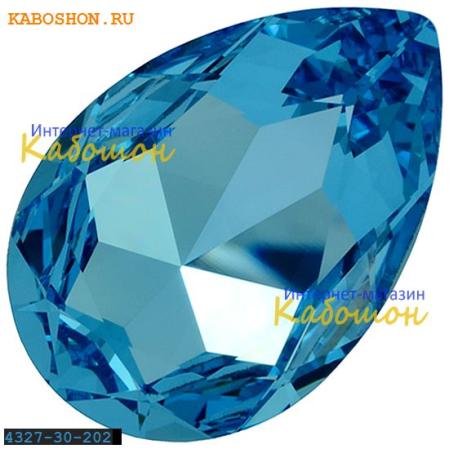 Swarovski Pear Fancy stone 30х20 мм Aquamarine